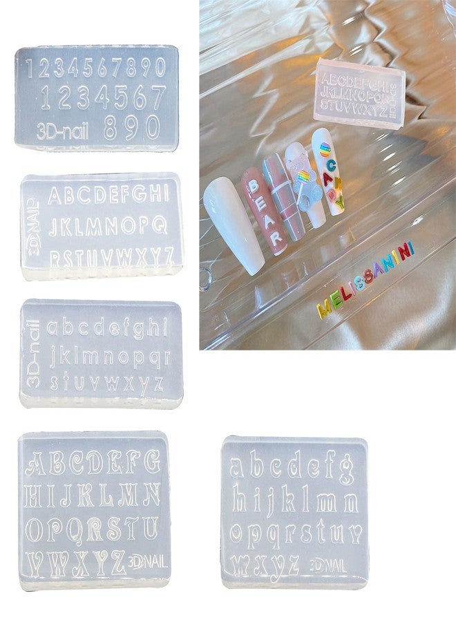 Ozekov 3D Silicone Letters & Numbers Nail Art Mold - Decorative Mould Making Tool - Image 5